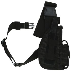 Fox Outdoor SAS Tactical Leg Holster Black - 4in Right Handed 09959800 - Fox Outdoor