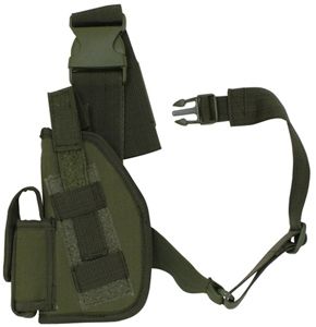 Fox Outdoor SAS Tactical Leg Holster Olive Drab - 5in Left Handed 099598582050 - Fox Outdoor