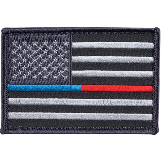 Fox Outdoor State Country & Specialty Patches USA Flag/Thin Blue and Red Line - Fox Outdoor