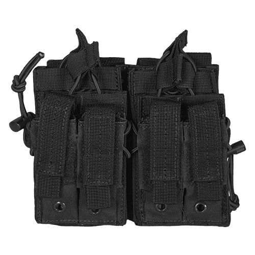 Fox Outdoor Tactical Quad Stack Black - Fox Outdoor