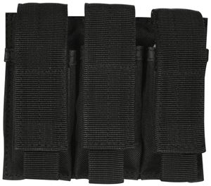 Fox Outdoor Triple Pistol Mag Pouch Black 099598575311 - Fox Outdoor