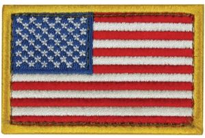 Fox Outdoor USA Flag Patch Red White and Blue - Left Face 099598848811 - Fox Outdoor