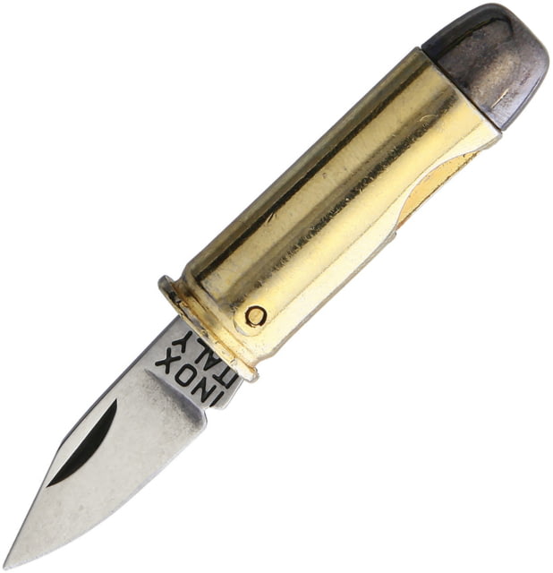Fox Pallottola 44Mag Bullet Folder Folding Knife 1.13" satin finish 420C stainless blade Gold anodized aluminum handle - Fox