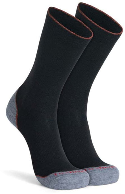 Fox River Basecamp 2.0 Lightweight Crew Hiking Socks - Men's Black Medium  MD