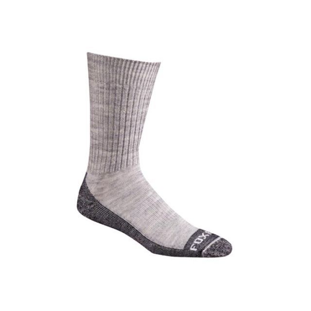 Fox River Bilbao Medium Weight Crew Hiking Sock - Men's Grey Small