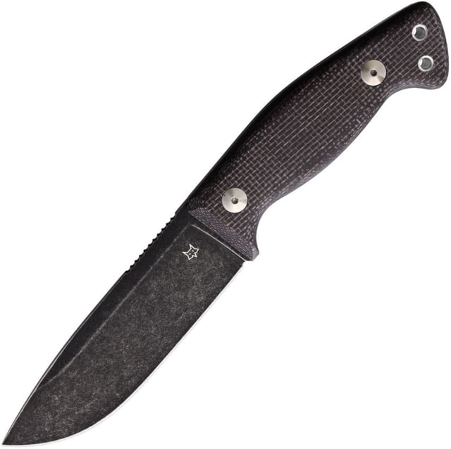 Fox Tokala 4.50 in Fixed Blade Knife Purple canvas micarta - Fox