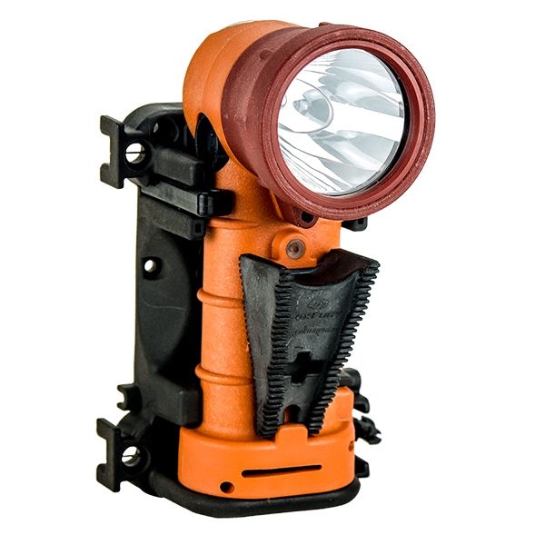 FoxFury Breakthrough BT2+ Hybrid Right Angle Light Rechargeable 700 Lumens White LED Rechargeable Battery Pack/Docking Station AC/DC Adaptor Orange - Foxfury