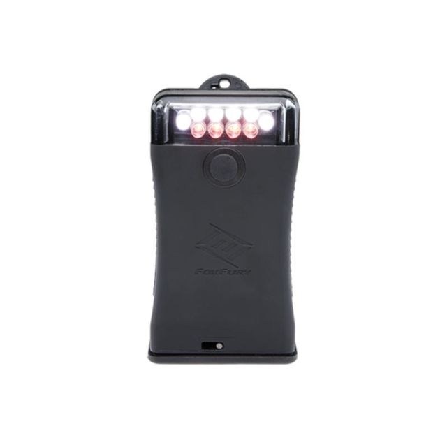 Foxfury Lighting Scout Clip Light 3 x AA 49 Lumens w/ White & Red LEDs Black One Size - Foxfury