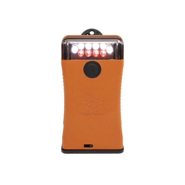 Foxfury Lighting Scout Clip Light 3 x AA 49 Lumens w/ White & Red LEDs Orange One Size - Foxfury