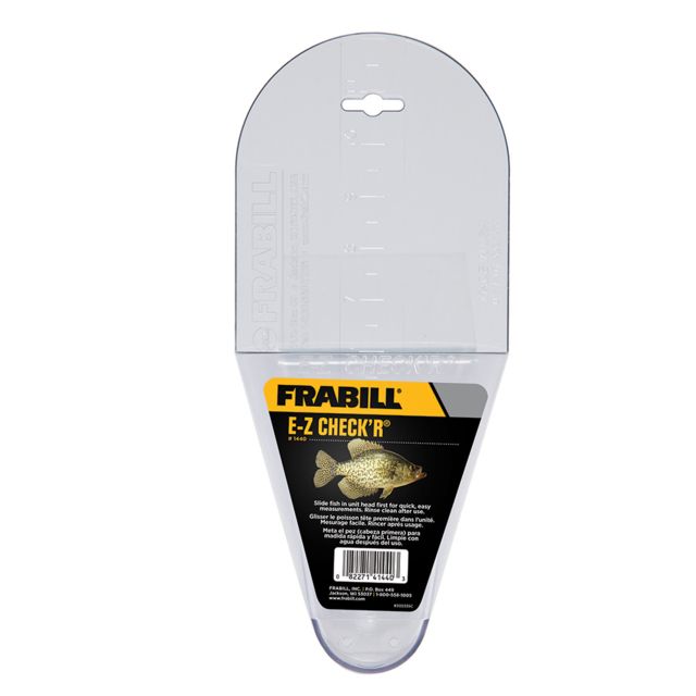 Frabill Crappie Check'r Measuring Tool EZ Clear