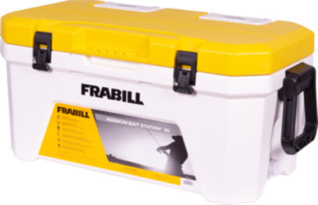Frabill Magnum Bait Station White/Yellow 30 Quarts