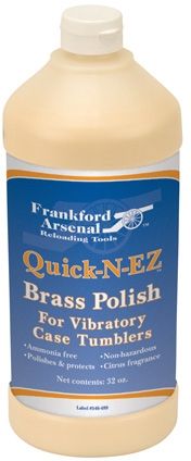 Frankford Arsenal Quick-n-EZ Brass Polish 32 oz Blue/White
