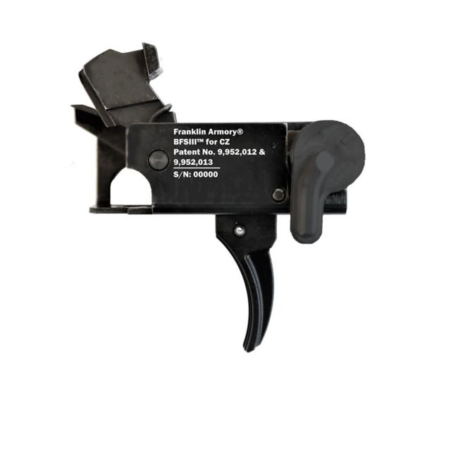 USED Franklin Armory BFSIII CZ-C1 Trigger Binary Firing System for CZ Scorpion Curved Black  EDEMO3 Condition Parts Only/Salvage Defective - Franklin Armory