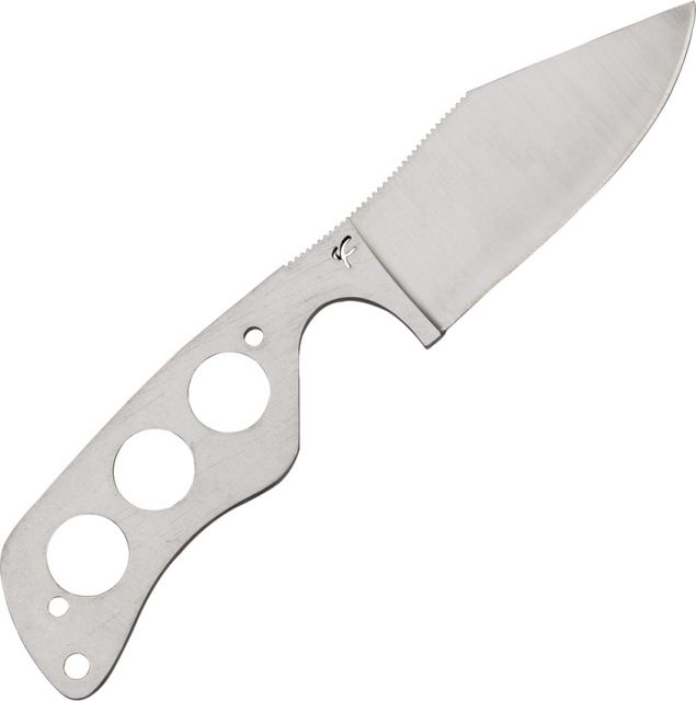 Fred Perrin Le Bowie Fixed Blade Knife 2.5in Drilled Hole Design Handle FRDB - Fred Perrin