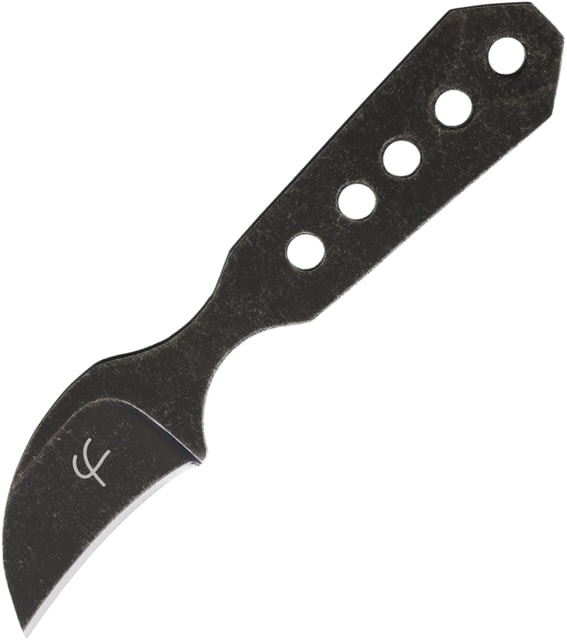 Fred Perrin Le Fruit Knife 1.63" black stonewash finish 440C stainless blade One-piece construction - Fred Perrin