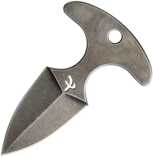 Fred Perrin Mini Push Dagger Knives - Push Dagger 3.13in Overall 1.5in Black Stonewash Double Edge Dagger Blade One Piece SS Construction Black Kydex - Fred Perrin