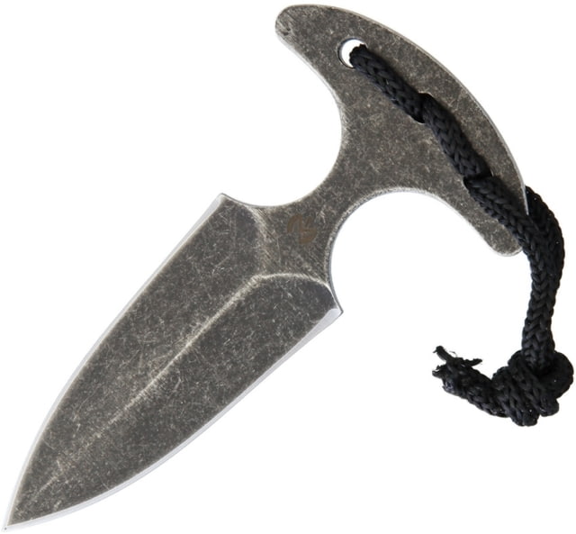 Fred Perrin Push Dagger Knives - Push Dagger 4in Overall 2.5in Black Stonewash Double Edge 440C SS Blade One-Piece Construction Black Kydex Neck - Fred Perrin
