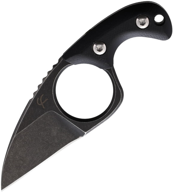 Fred Perrin Shorty Neck Knife Black - Fred Perrin