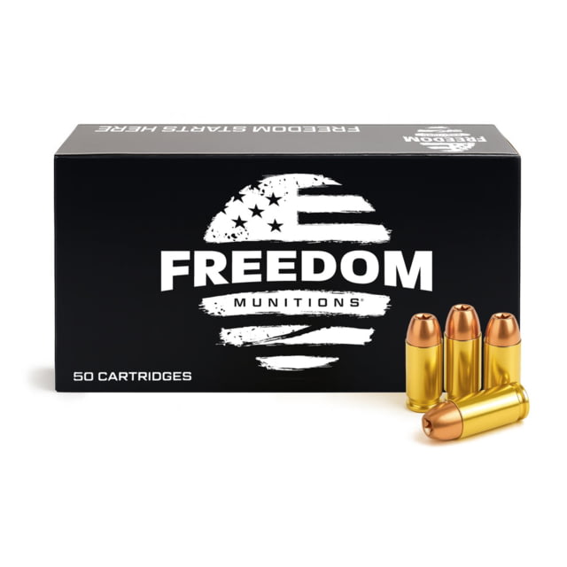Freedom Munitions .380 Auto 100 Grain Hollow Point Brass Pistol Ammo 500 Rounds edom Munitions .380 Auto 100 Grain Hollow Point Brass Pistol 500 Rounds Ammo