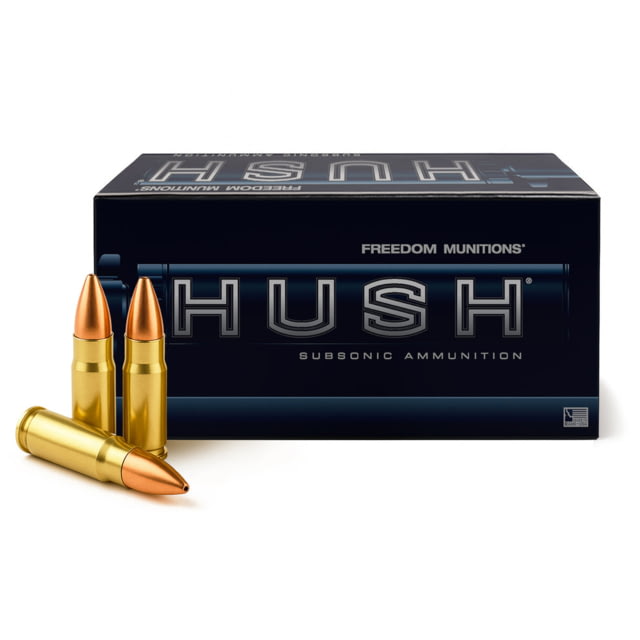 edom Munitions HUSH Subsonic .300 Blackout 220 Grain HPBT Brass Rifle 50 Rounds Ammo