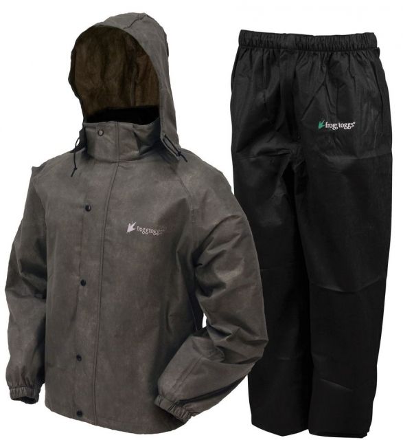 Frogg Toggs All Sport Rain Suit - Men's Small Stone/ Black