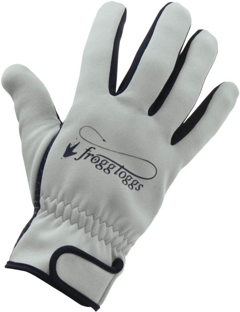Frogg Toggs Frogg Fingers Fleece Gloves w/ Fingers Gray/Black Extra Large - Frogg Toggs