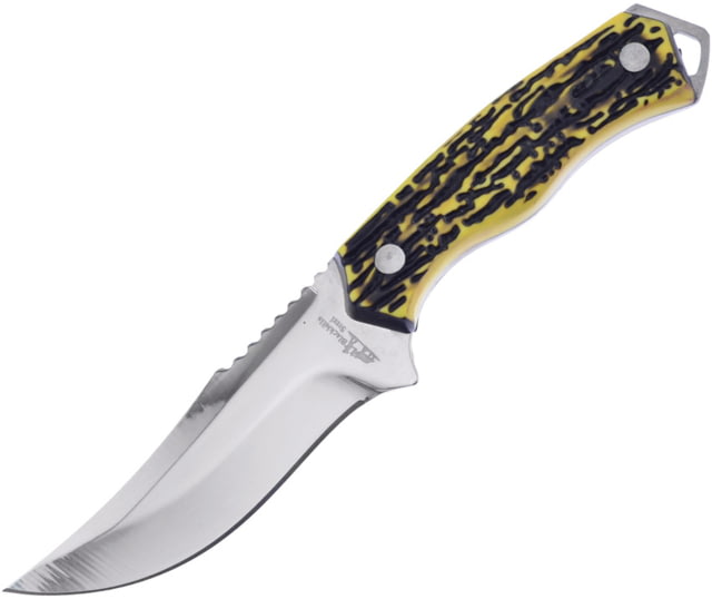 Frost Bowie Imitation Stag Knife 3.5" mirror finish stainless blade Imitation stag handle - Frost