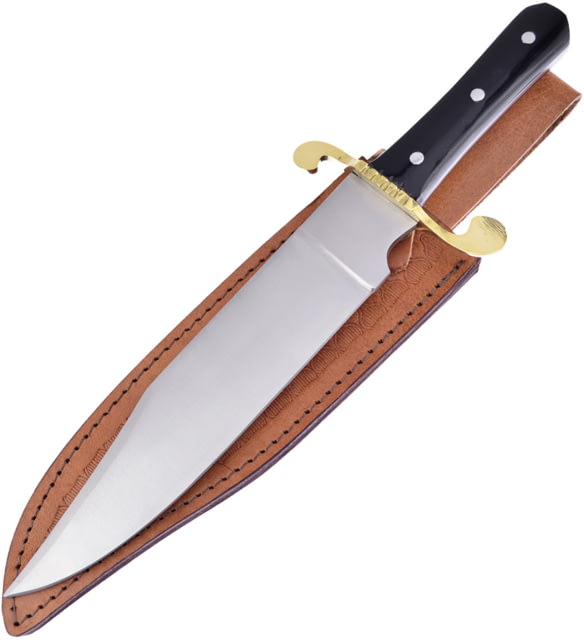 Frost Bowie Knife Joseph Rodgers & Sons 9.75" satin finish stainless blade Buffalo horn handle - Frost
