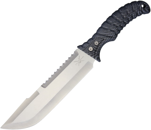 Frost Bowie Knife Tac Xtreme 15in overall 9.25" satin finish sawback 3Cr13 stainless blade Gray ABS handle - Frost