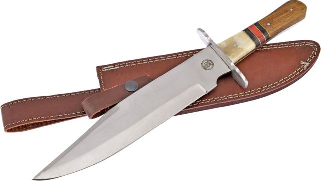 Frost Chipaway Tennessee Toothpick Fixed Blade Knife 10.5in Stainless Steel Bowie Rosewood Handle - Frost
