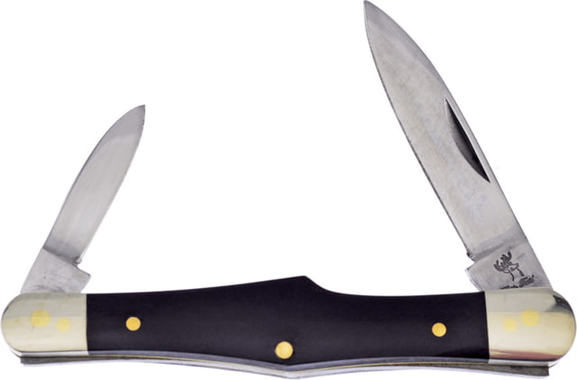 Frost Country Whittler Buffalo Folding Knife 3.5in Closed Mirror Stainless Small/Large Pen Blade Buffalo Horn Handle - Frost Cutlery