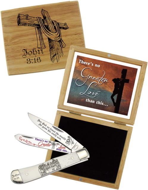 Frost John 316 Trapper Folding Knife Natural smooth bone - Frost