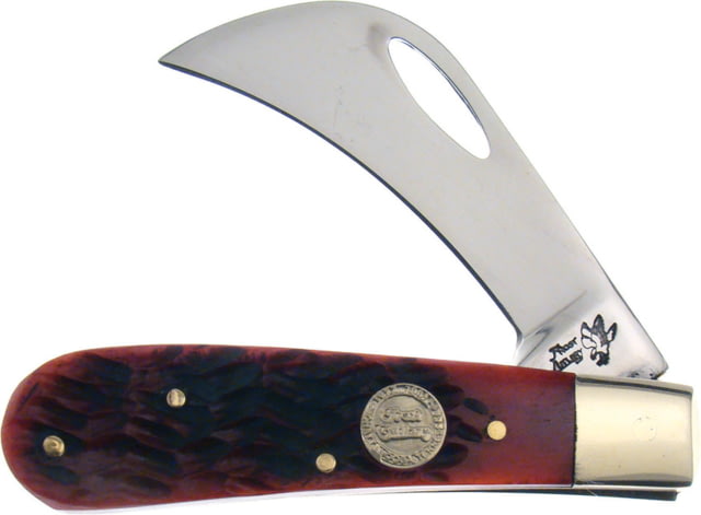 Frost Little Hawkeye Pick Bone Folding Knife Red pick bone