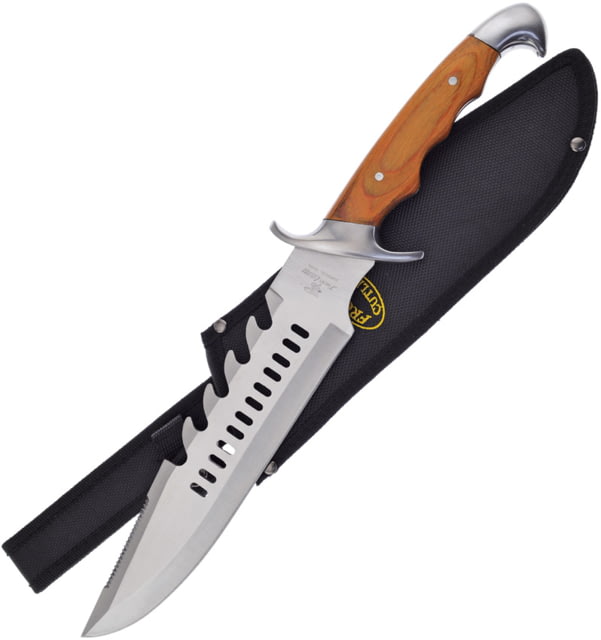 Frost Undertaker III 10.00 in Fixed Blade Knife Brown pakkawood