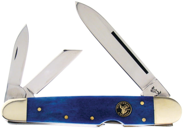 Frost Whittler Smooth Bone Folding Knife Blue smooth bone