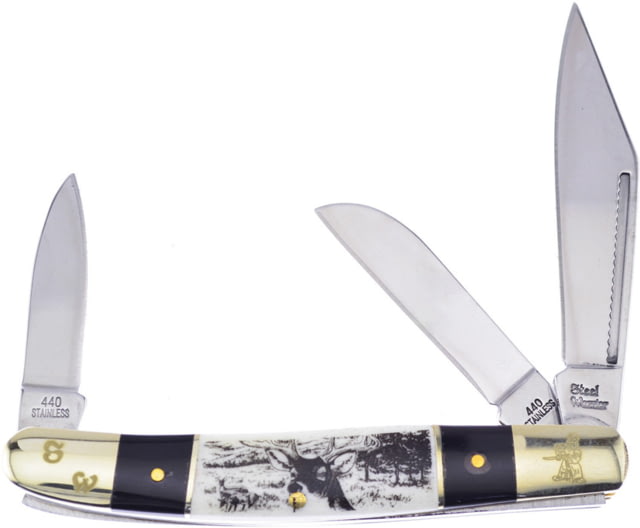 Frost Wrangler Deer Etch Bone FSW112BHSBD - Frost Cutlery