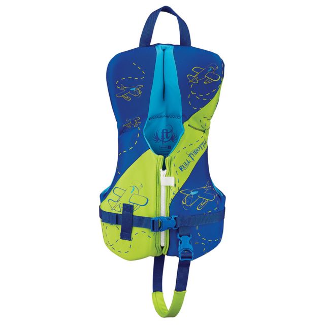 Full Throttle Infant Hinder Raip Dry Vest w/Flexible Back Green