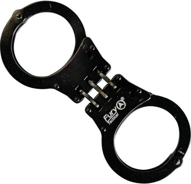 Fury Handcuffs Hinged with SS Construction Matte Black SS Construction Hinged Meets Or Exceeds Military Specs Black - Fury