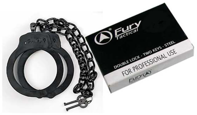 Fury Professional Double Lock Leg Iron Oversized w/Key Black - Fury