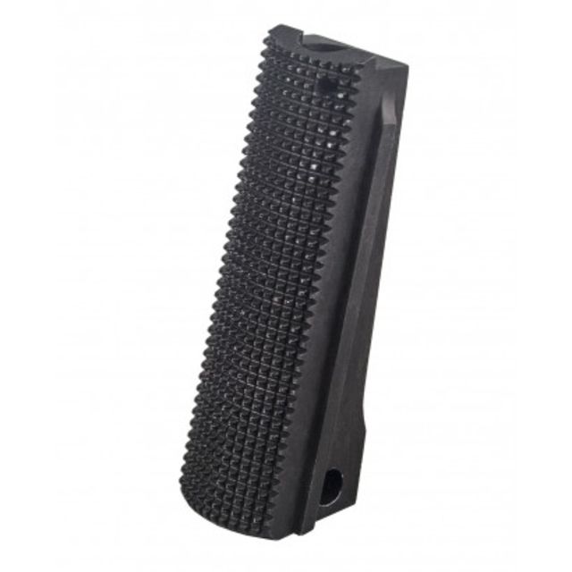 Fusion Firearms  Mainspring Housing Alloy Gov Checkered Black - Fusion Firearms