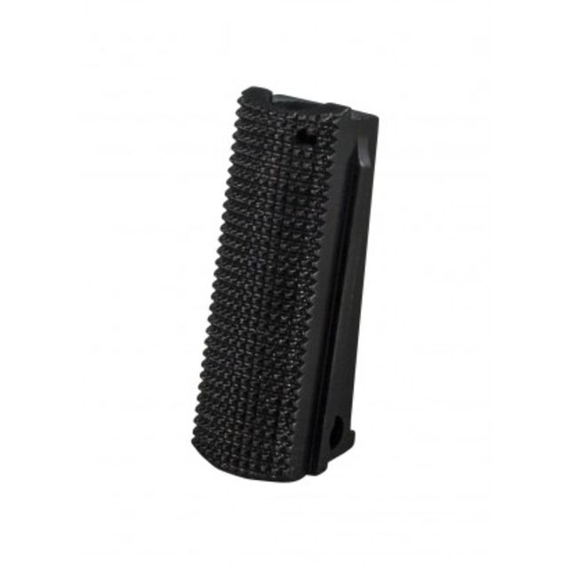 Fusion Firearms  Mainspring Housing Steel Officer Checkered Black - Fusion Firearms