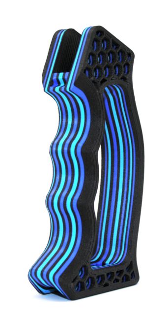 Future Forged Calypso Grip AR-15 Carbon Fiber SG-2 Frame Arctic Blue/Electric Blue/Carbon Black - Future Forged