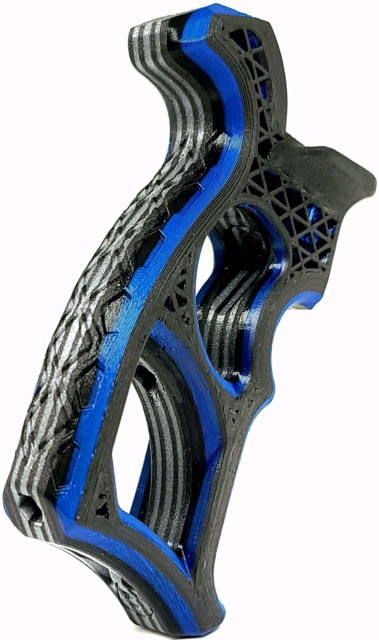 Future Forged Vektor 5 AR15/Precision Grip Cyber Metallic Blue/Silver/Carbon Black - Future Forged