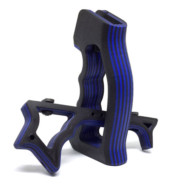 Future Forged Vengeance Grip AR-15 Carbon Fiber SG-2 Frame + Halex Foregrip KeyMod Blue/Carbon Black - Future Forged