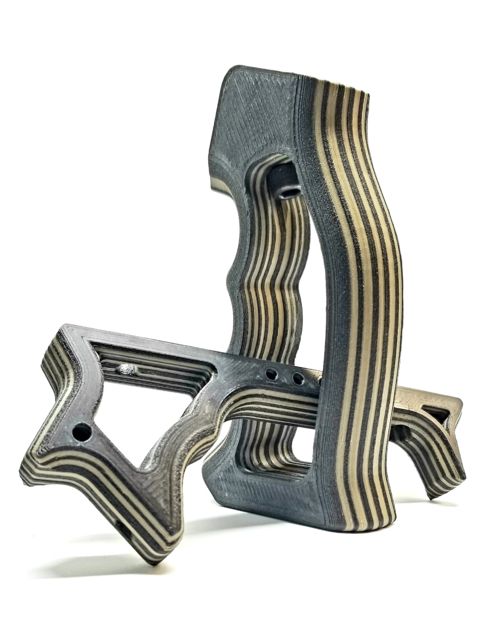 Future Forged Vengeance Grip AR-15 Carbon Fiber SG-2 Frame + Halex Foregrip M-LOK Flat Dark Earth/Carbon Black - Future Forged