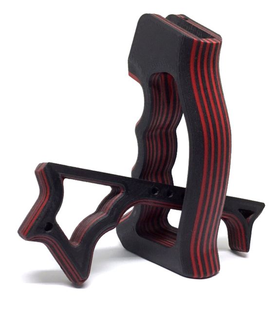 Future Forged Vengeance Grip AR-15 Carbon Fiber SG-2 Frame + Halex Foregrip M-LOK Red/Carbon Black - Future Forged