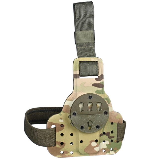 G-Code Drop Leg Single Holster Mount w/ Cobra Buckle Leg Strap Multicam Green - G-Code