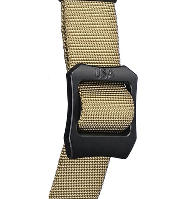 G-Code EDC Quest Belt Tan Belt/ Black Anodized Buckle XL 40in-44in