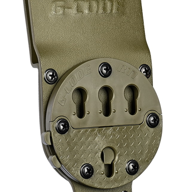 G-Code GCA200 STATIC GRIP RTI Optimal Drop Plastic Buckle Pistol Platform Ranger Green - G-Code