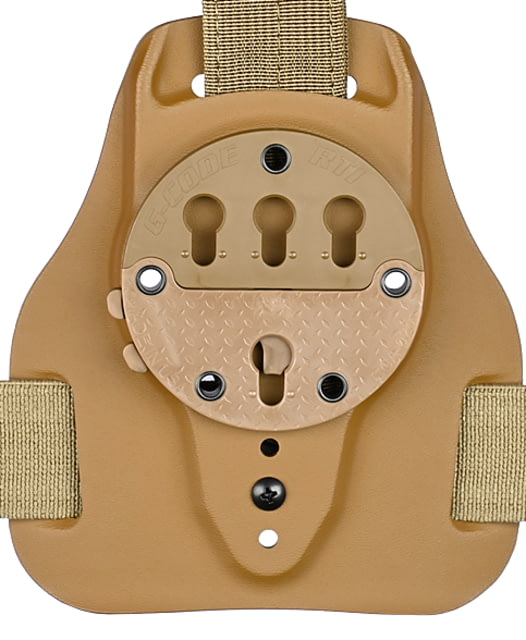 G-Code MULE ISS Carry Platform w/ Cobra Buckle Leg Strap Tan - G-Code Holsters